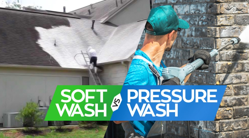Soft washing vs. pressure washing: what's the difference?